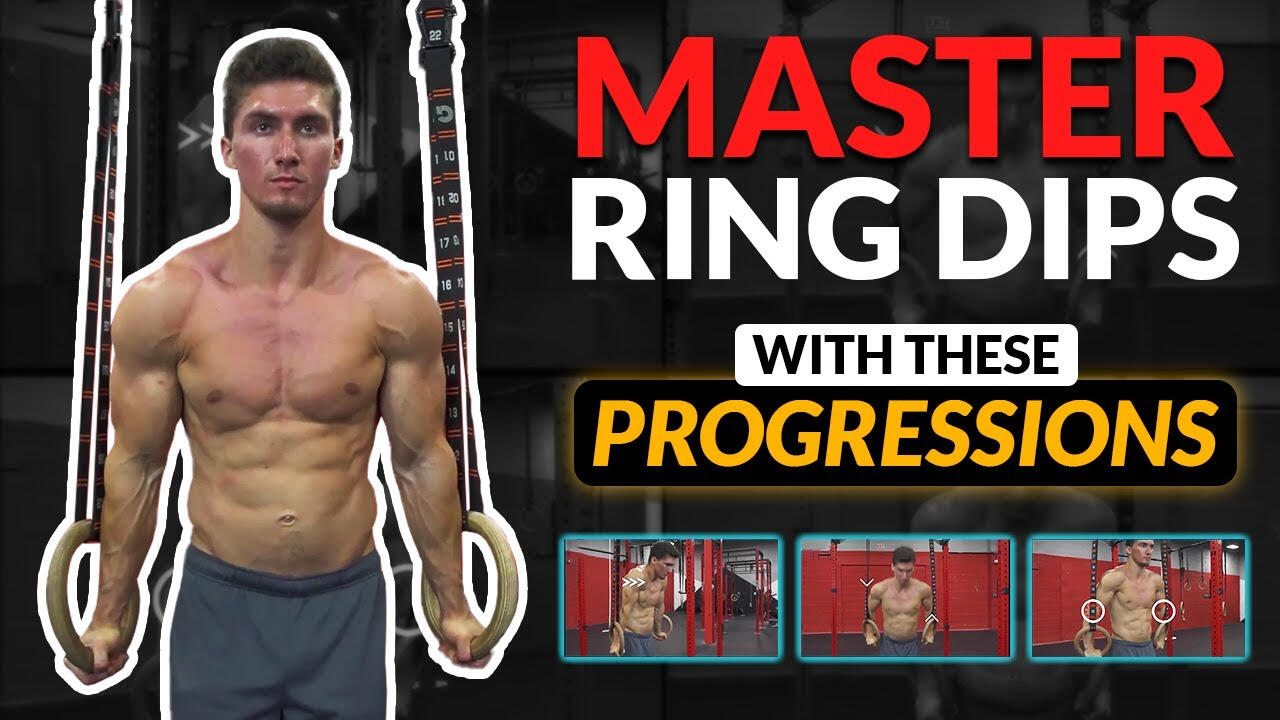 Ring dip is one of the best exercises to get a strong upper body, build muscle, and learn more advanced skills on gymnastics rings using only your bodyweight. Even though it's one of the best exercises, you can't jump straight to the movement. A smart appr